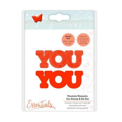 Tonic Studio Stanzschablone und Clear Stamps - You